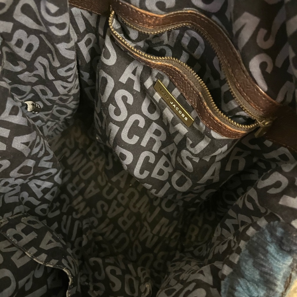 Marc by Marc Jacobs Blue and Brown Corduroy Tote Bag - Picture 7 of 7